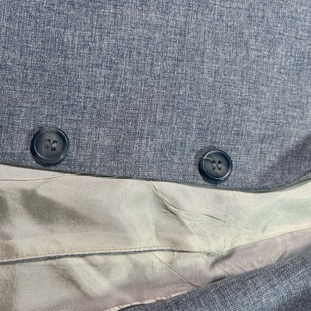 VTG Levi's Men's Action Suit Sport Coat Blazer 42R Light Blue Grey‎ 2 Button